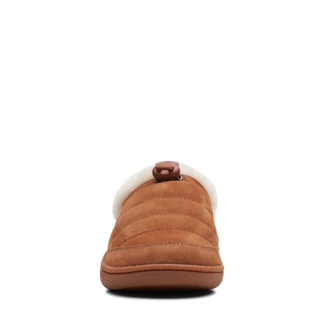 Women's Clarks Pilton Mule Slippers Brown | CLK815VQC