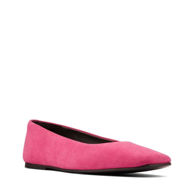 Women's Clarks Pure Ballet 2 Ballet Flats Pink | CLK918DZL