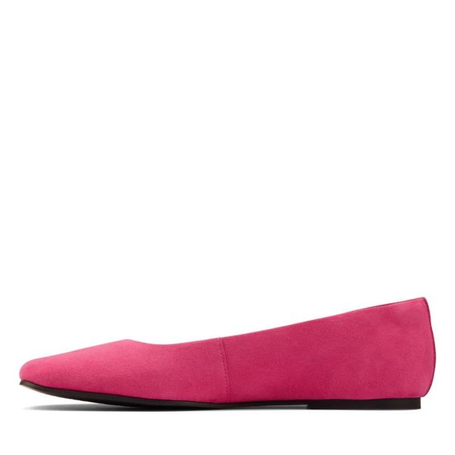 Women's Clarks Pure Ballet 2 Ballet Flats Pink | CLK918DZL