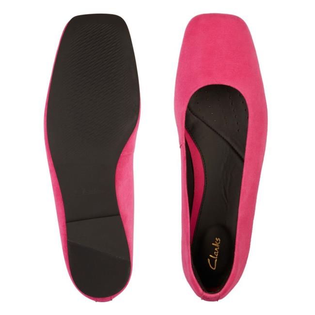 Women's Clarks Pure Ballet 2 Ballet Flats Pink | CLK918DZL