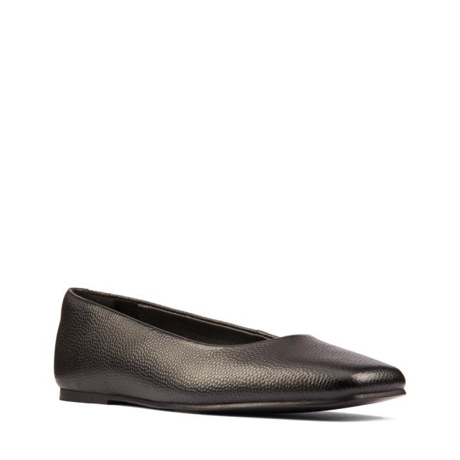 Women's Clarks Pure Ballet 2 Flat Shoes Black | CLK351QVY