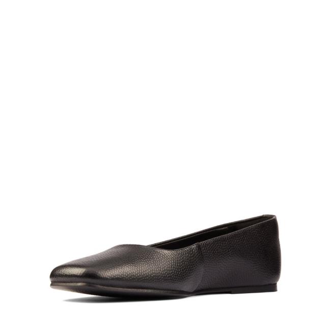 Women's Clarks Pure Ballet 2 Flat Shoes Black | CLK351QVY