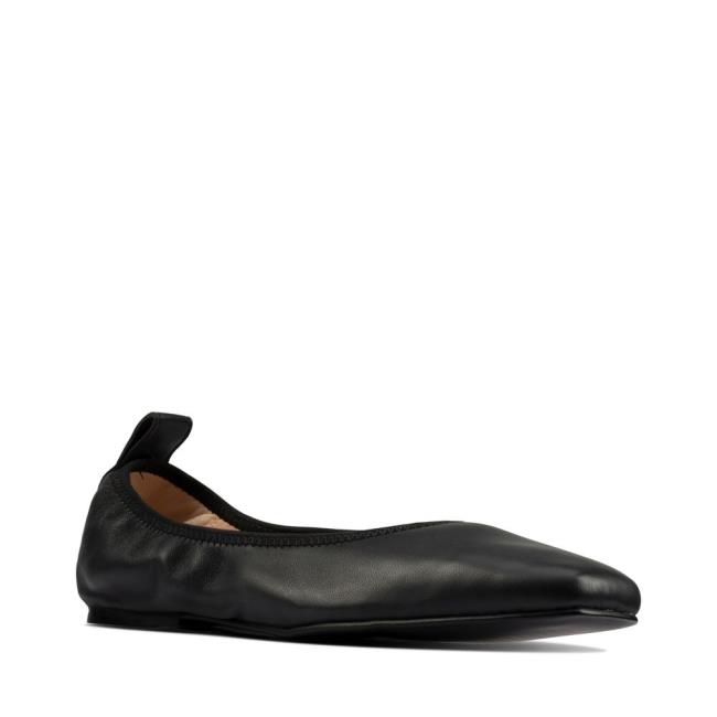 Women's Clarks Pure Ballet Black Shoes Black | CLK581ZBJ