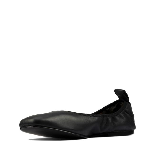 Women's Clarks Pure Ballet Black Shoes Black | CLK581ZBJ