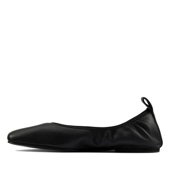 Women's Clarks Pure Ballet Black Shoes Black | CLK581ZBJ