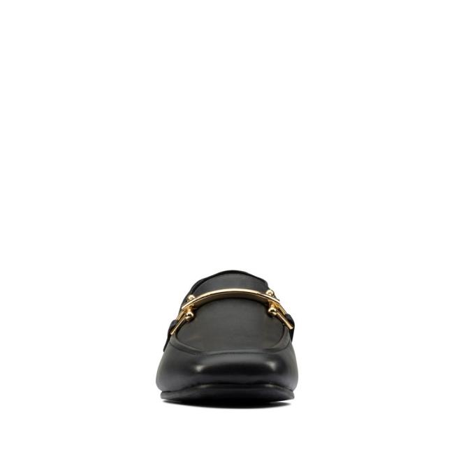 Women's Clarks Pure Block Loafers Black | CLK153ZGX