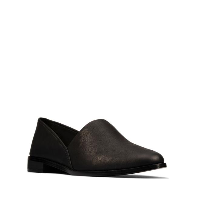 Women's Clarks Pure Easy Loafers Black | CLK789NVT