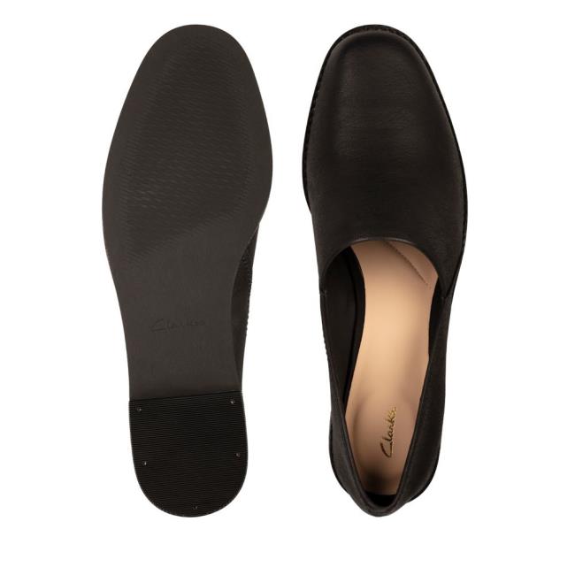 Women's Clarks Pure Easy Loafers Black | CLK789NVT