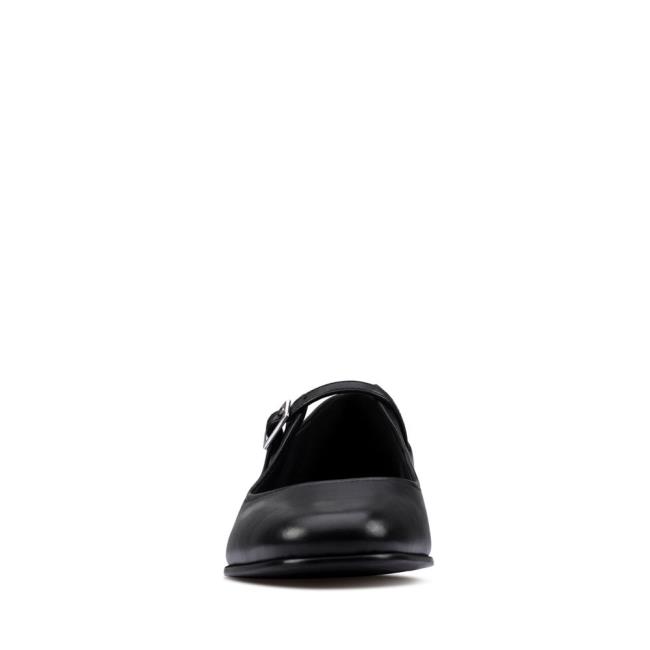 Women's Clarks Pure Flat Black Shoes Black | CLK463WTH