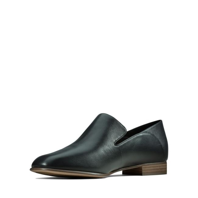 Women's Clarks Pure Viola Black Shoes Black | CLK718NQH