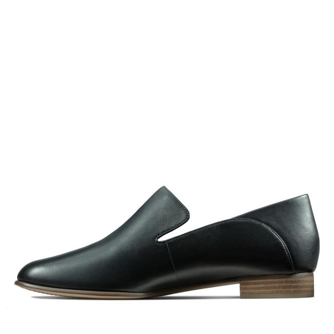 Women's Clarks Pure Viola Black Shoes Black | CLK718NQH