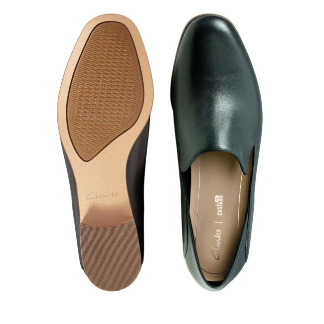 Women's Clarks Pure Viola Flat Shoes Black | CLK527DOW