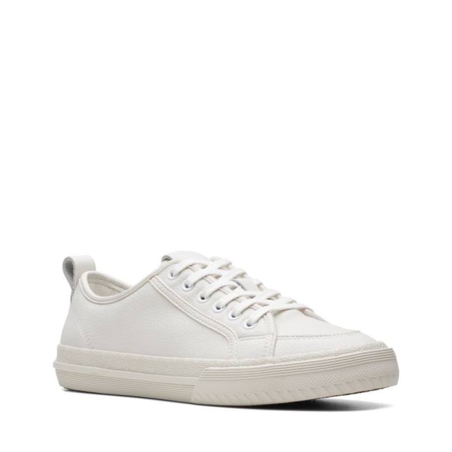 Women's Clarks Roxby Lace Sneakers White | CLK062CKO