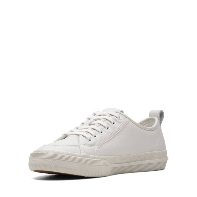 Women's Clarks Roxby Lace Sneakers White | CLK062CKO