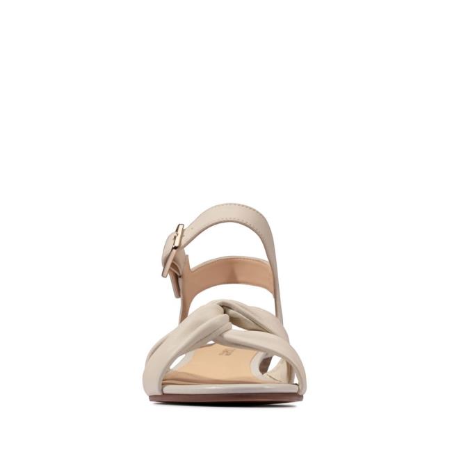 Women's Clarks Sense Strap Sandals White | CLK246ERU