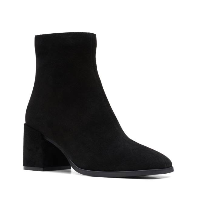 Women's Clarks Seren Zip Ankle Boots Black | CLK178EZL