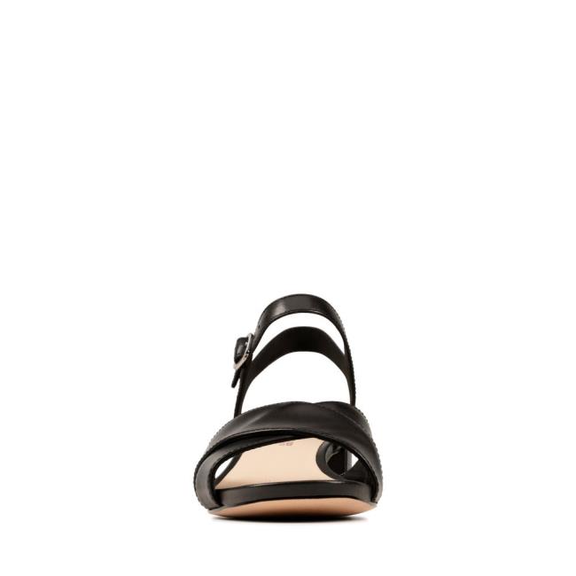 Women's Clarks Sheer 35 Strap Sandals Black | CLK392KCW