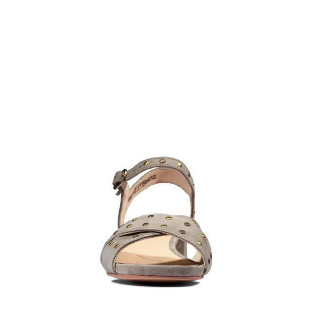 Women's Clarks Sheer 35 Strap Sandals Olive | CLK947ZHM