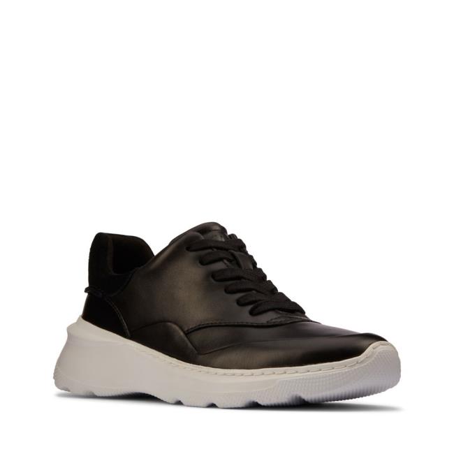 Women's Clarks Sprint Lite Lace Black Shoes Black | CLK941HVJ