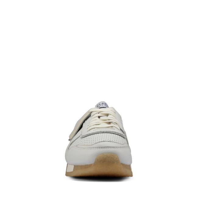 Women's Clarks Tor Run Sneakers White | CLK359TGS