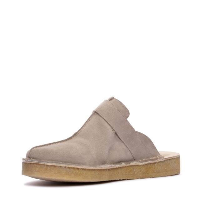 Women's Clarks Trek Mule Slippers Grey | CLK378MTF