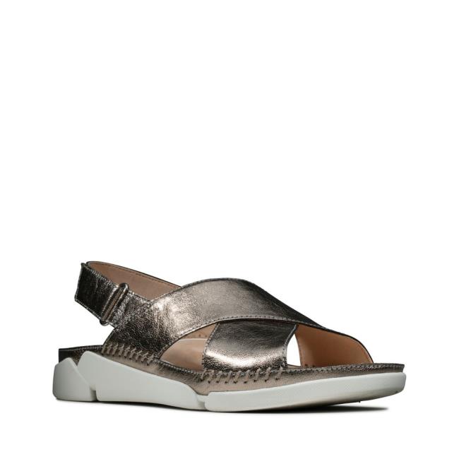 Women's Clarks Tri Alexia Sandals Grey | CLK061RCL