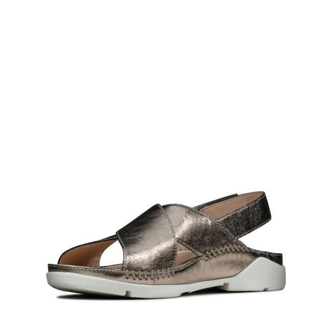 Women's Clarks Tri Alexia Sandals Grey | CLK061RCL