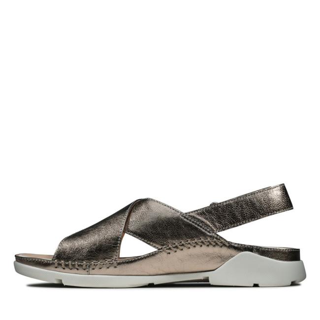 Women's Clarks Tri Alexia Sandals Grey | CLK061RCL