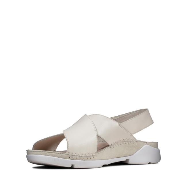 Women's Clarks Tri Alexia Sandals White | CLK170LVP