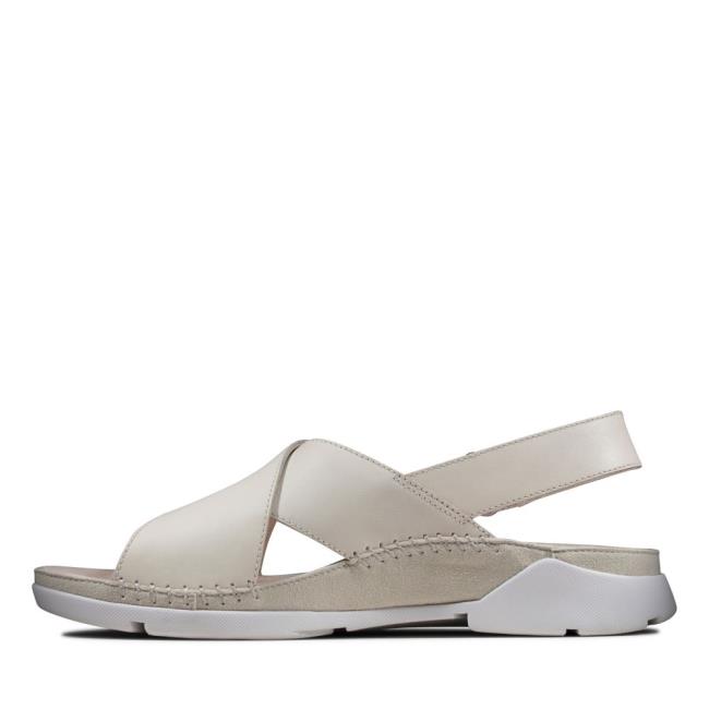 Women's Clarks Tri Alexia Sandals White | CLK170LVP