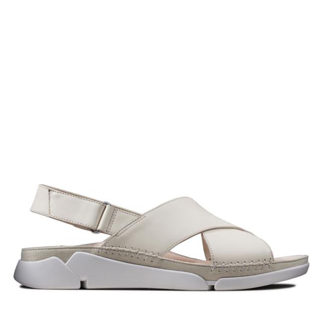 Women\'s Clarks Tri Alexia Sandals White | CLK170LVP