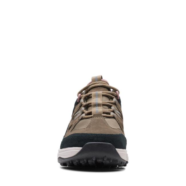 Women's Clarks Tri Path SprtGTX Sneakers Dark Olive | CLK438IWA