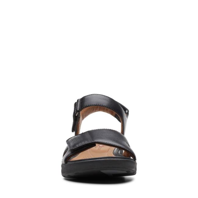 Women's Clarks Un Adorn Calm Sandals Black | CLK369ZLG