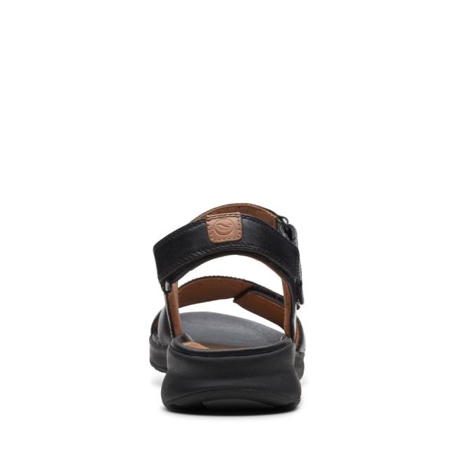 Women's Clarks Un Adorn Calm Sandals Black | CLK369ZLG