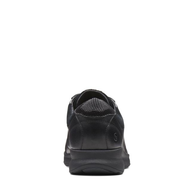 Women's Clarks Un Adorn Lace Black Shoes Black | CLK591KWF