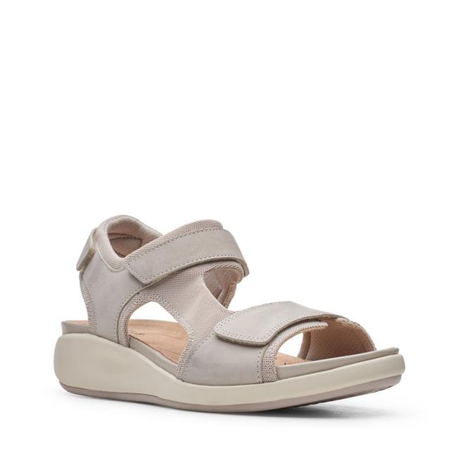 Women's Clarks Un Bali Trek Sandals Grey | CLK491JPV