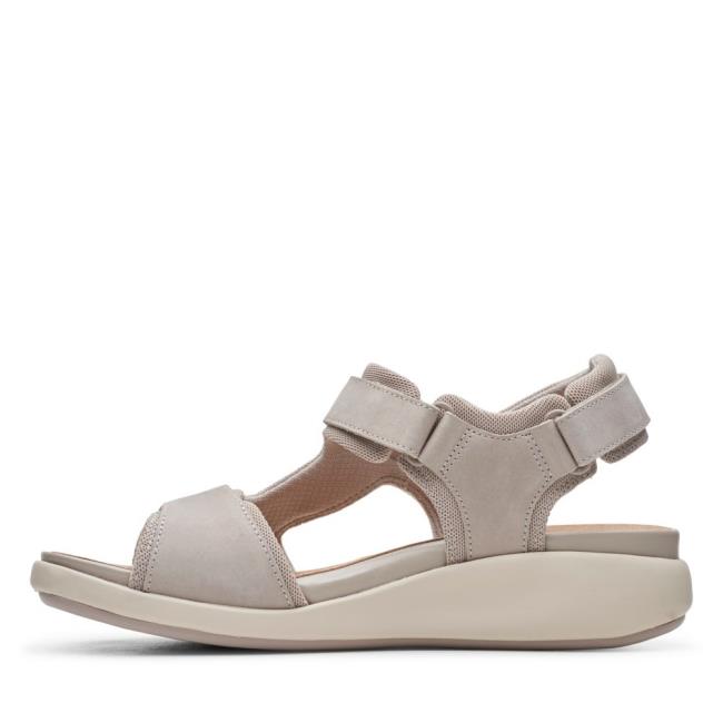 Women's Clarks Un Bali Trek Sandals Grey | CLK491JPV