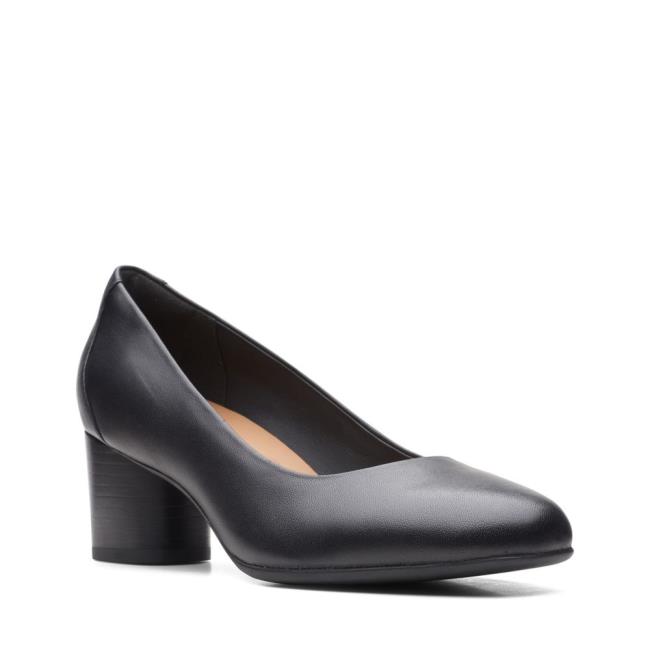 Women's Clarks Un Cosmo Dress Heels Shoes Black | CLK138TMU