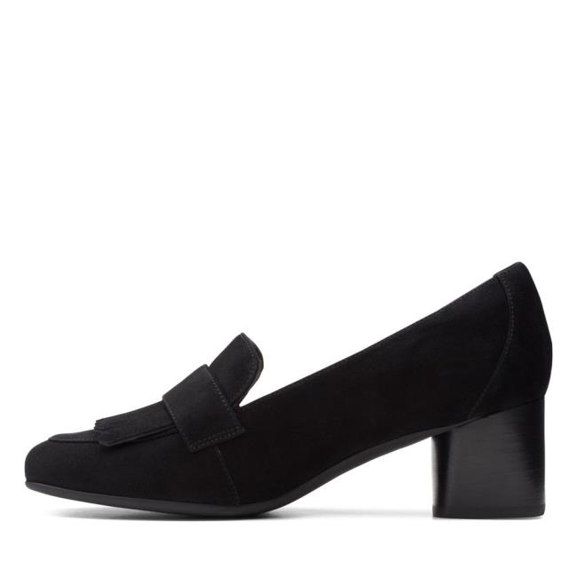 Women's Clarks Un Cosmo Go Heels Shoes Black | CLK834ACS