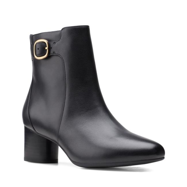 Women's Clarks Un Cosmo Vibe Ankle Boots Black | CLK934ZSB