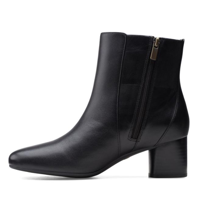 Women's Clarks Un Cosmo Vibe Ankle Boots Black | CLK934ZSB