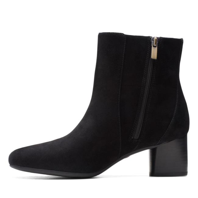 Women's Clarks Un Cosmo Vibe Heeled Boots Black | CLK507AOW