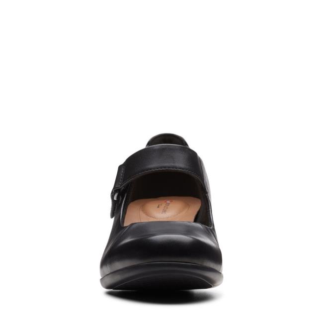 Women's Clarks Un Damson Vibe Black Shoes Black | CLK764BLW