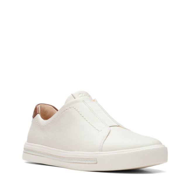 Women's Clarks Un Maui Easy Sneakers White | CLK219UNO