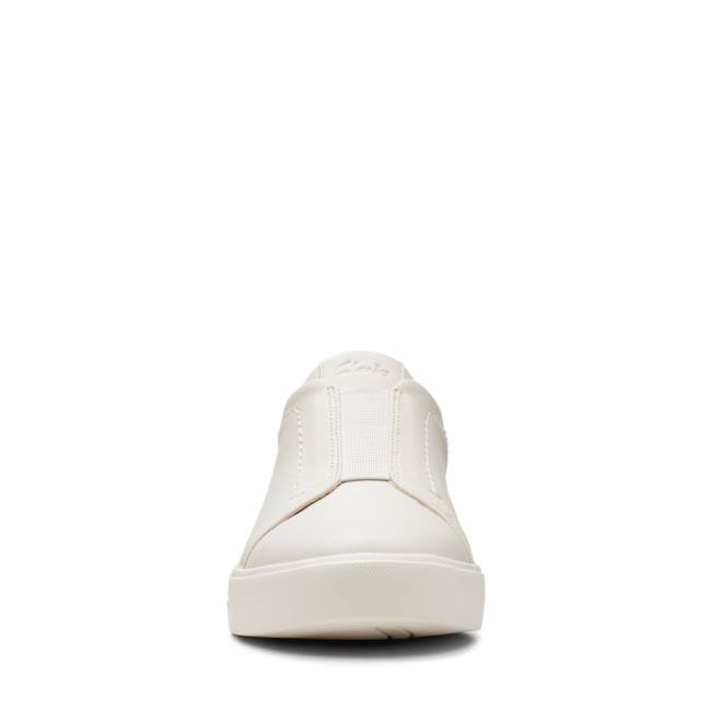 Women's Clarks Un Maui Easy Sneakers White | CLK219UNO