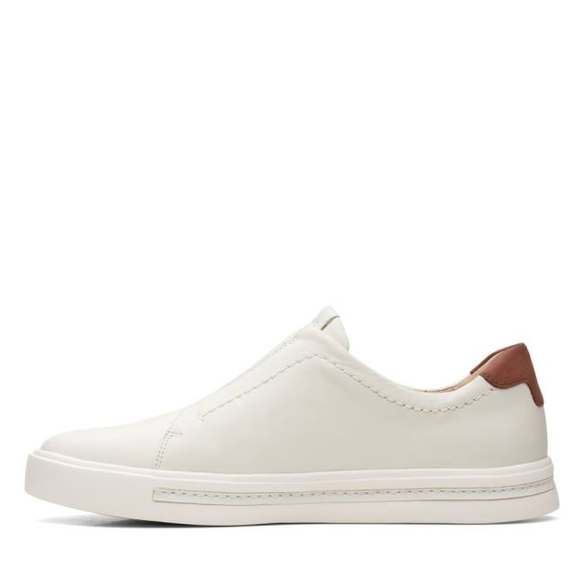 Women's Clarks Un Maui Easy Sneakers White | CLK219UNO