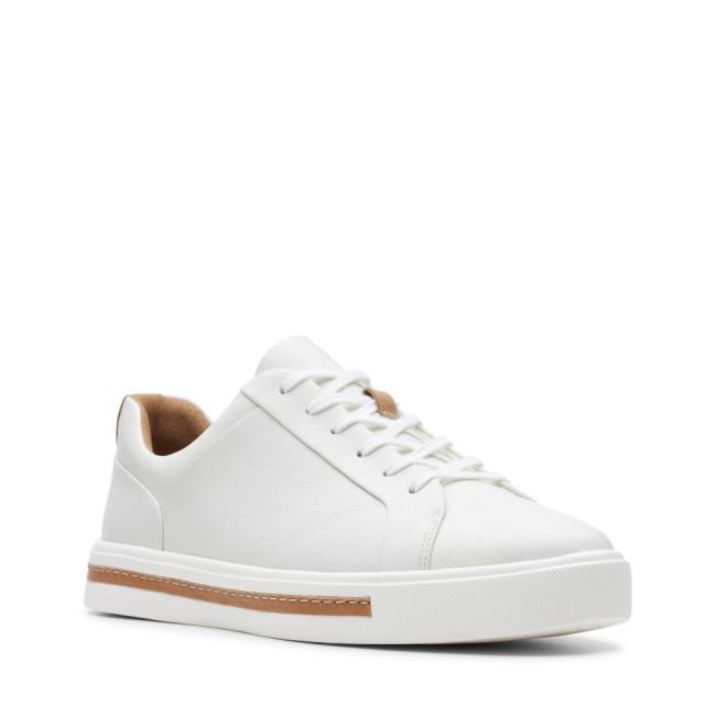 Women's Clarks Un Maui Lace Sneakers White | CLK764AYU