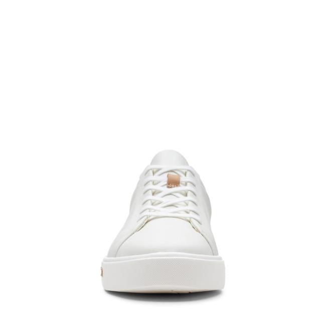 Women's Clarks Un Maui Lace Sneakers White | CLK764AYU