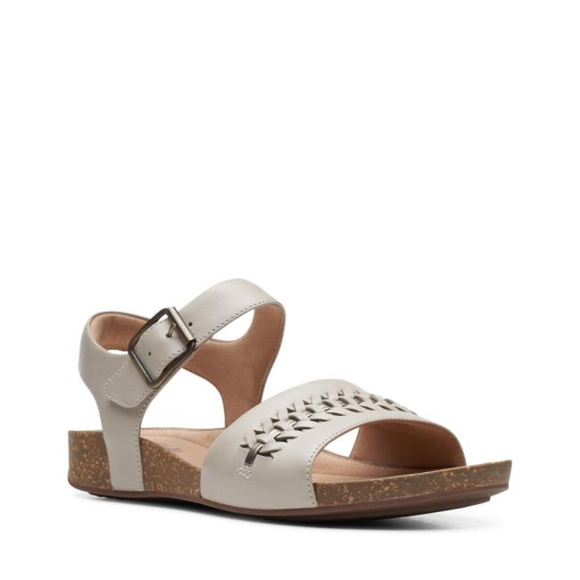 Women's Clarks Un Perri Way Sandals Grey | CLK762UJC