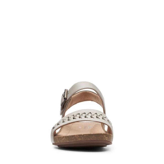 Women's Clarks Un Perri Way Sandals Grey | CLK762UJC